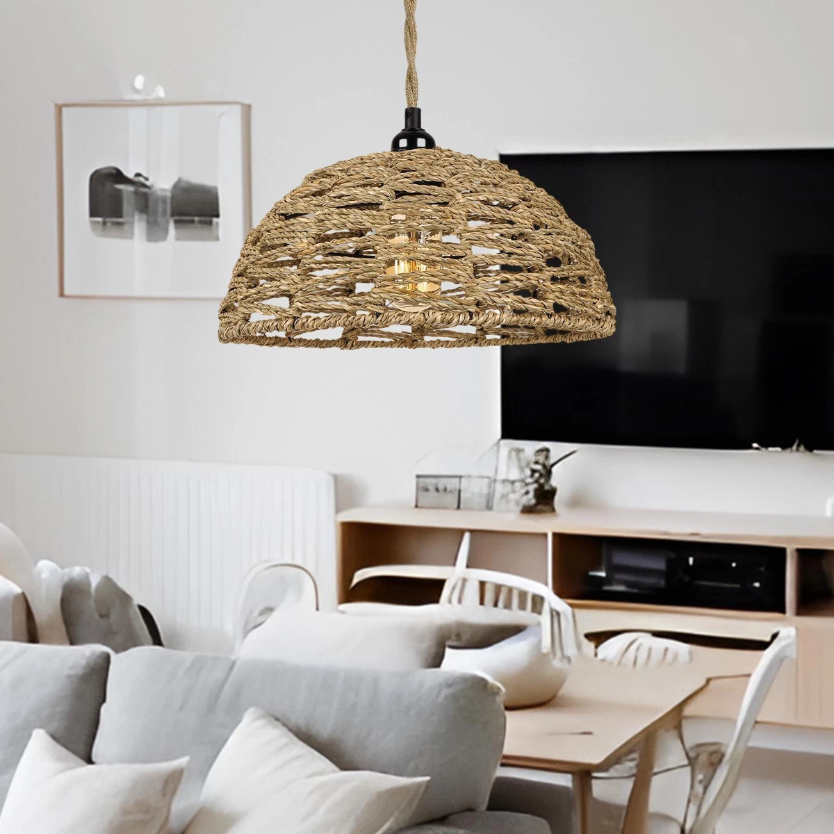 Hang lampshade sale from ceiling