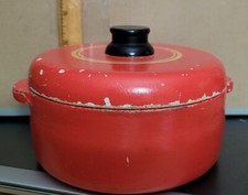 Vintage Wooden Toy Cooking Pot