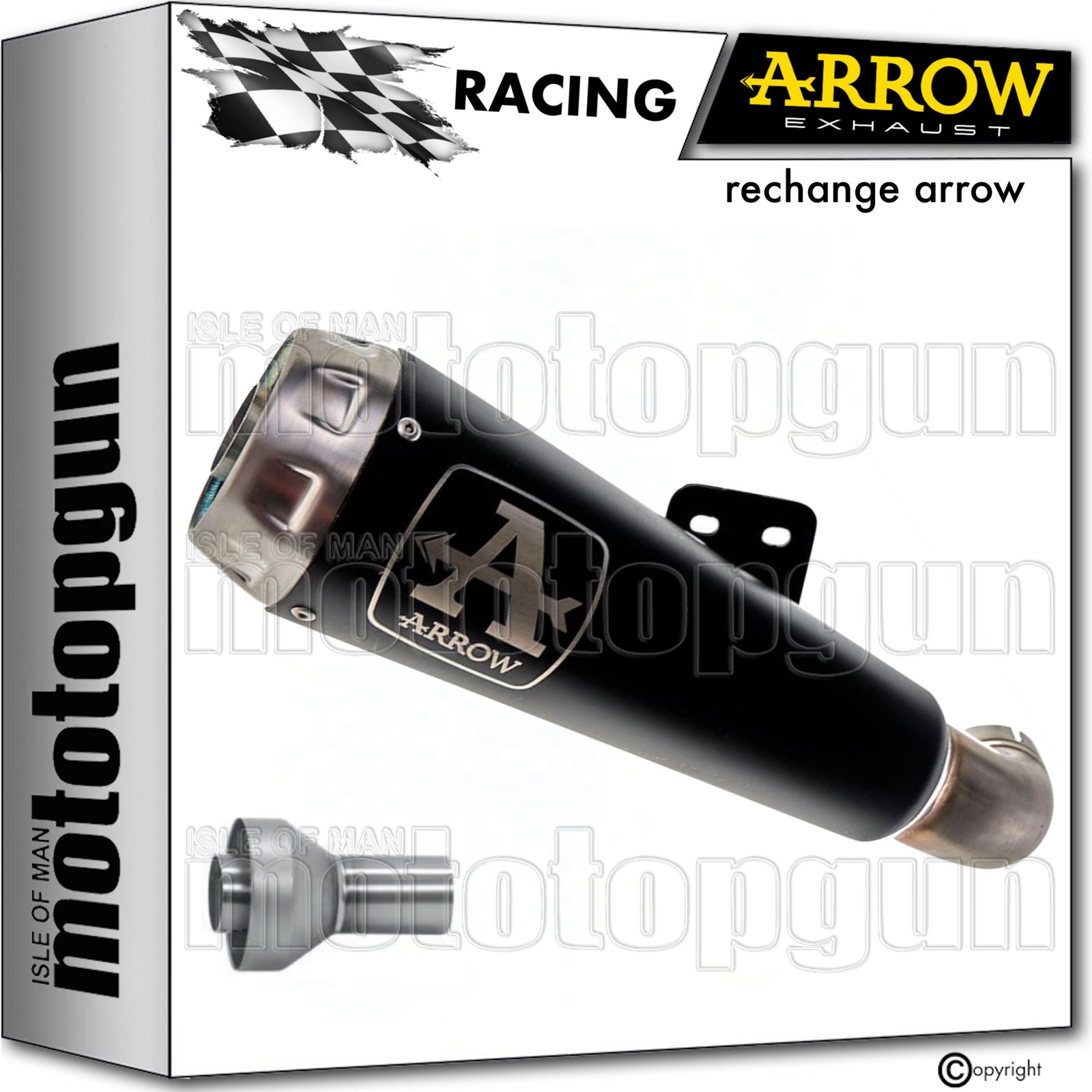Échappement Arrow Pro-Race noir avec DB Killer pour moto Honda CBR 650 R 2023
