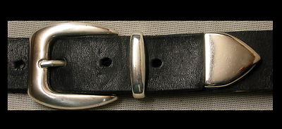 1A SATTLERQUALITÄT Ledergürtel NEU Gürtel 3cm LEDER m. Schlaufe + Spitze METALL*
