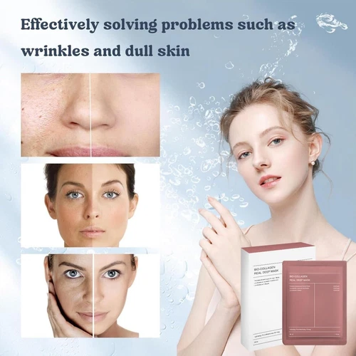 Bio-Collagen Real Deep Mask By BIODANCE/ Hydrating Overnight Sheet Mask 4pcs/Box - Picture 9 of 20