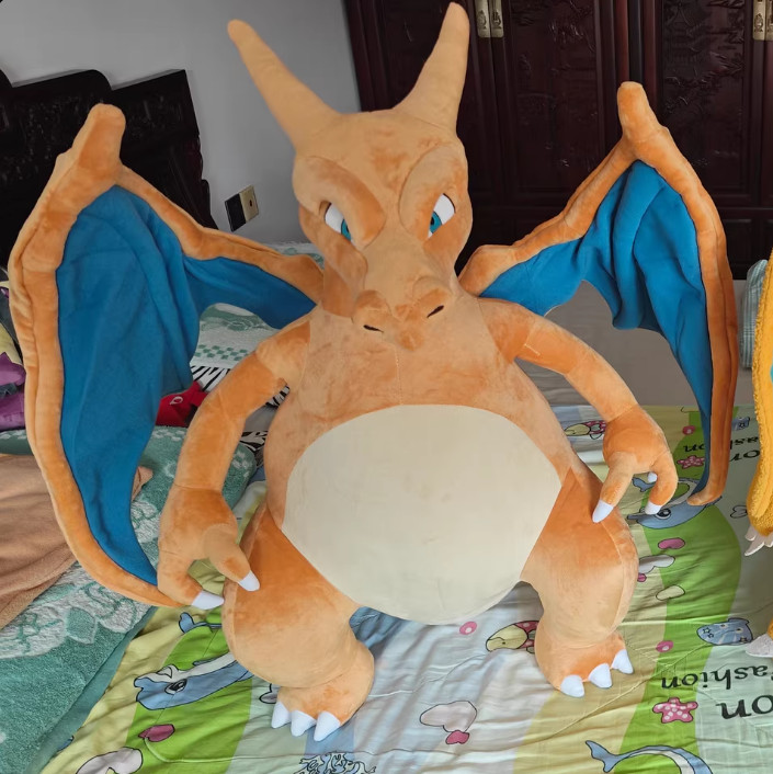 Anime Dibujos Animados 31" Charizard Gigante Muñeca de Peluche Juguete de Peluche Almohada Colección Regalo