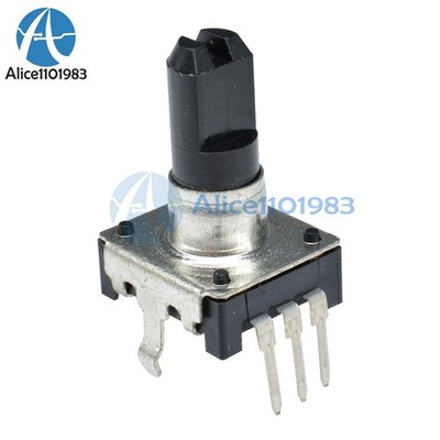 10pcs rotary encoder EC12 audio digital potentiometer 5mm handle #ea
