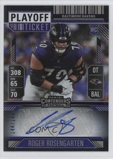 2024 Panini Contenders Rookie Playoff Ticket 144/149 Roger Rosengarten Auto rf2