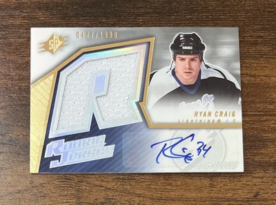 2005-06 UD SPx Rookie Jersey /1999 Ryan Craig #241 Rookie Auto Lightning RC