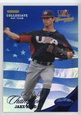 2013 USA Baseball Champions Certified National Team Mirror Blue Jake Reed z6b