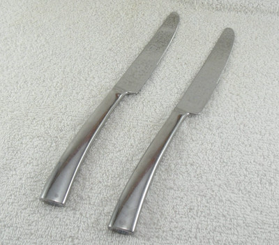 Silhouette Couzon Dinner Knife Lot of 2  18/10  Glossy Stainless Flatware
