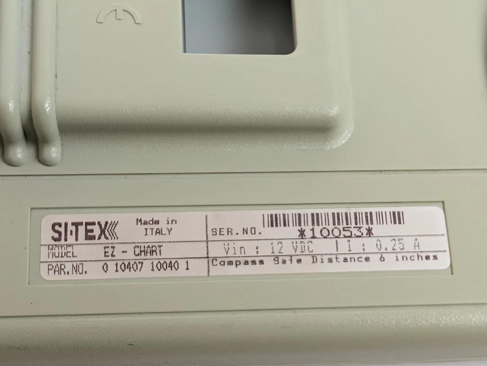 Si-Tex EZ-Chart GPS Chartplotter – Powers On – w/ Case, Manual & Accessories - Image 4 of 4