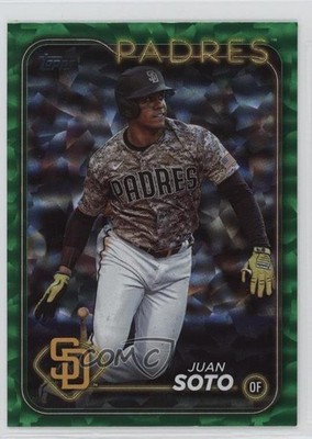 2024 Topps Series 1 Green Crackle Foil 50/499 Juan Soto #50 9e1