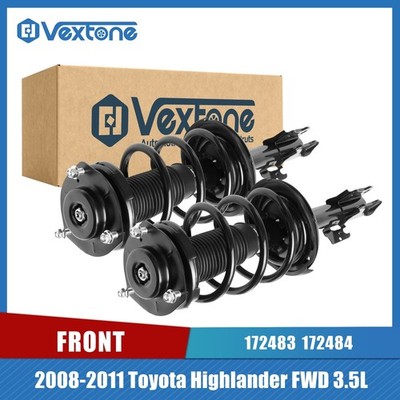 Pair Front Struts for Toyota Highlander FWD 2008 2009 2010 2011 Left & Right