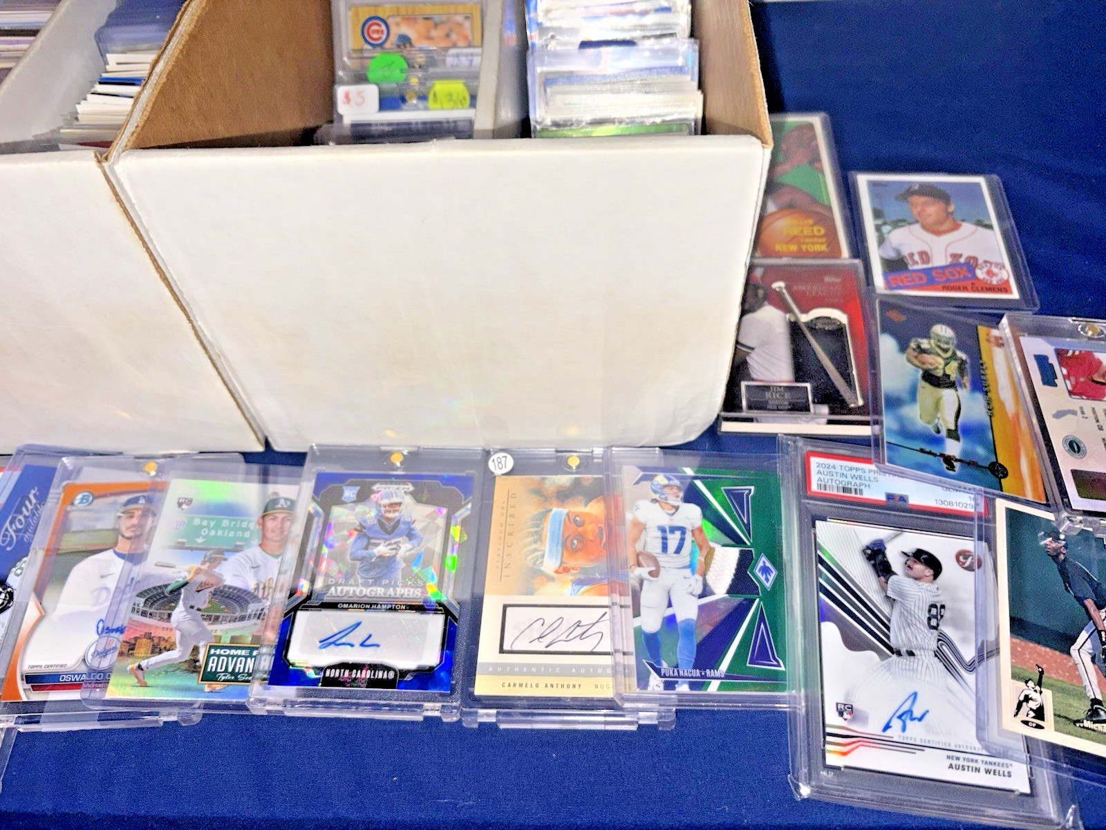 HUGE SPORTS CARD CARMELO AUTO MULTI CASE HIT SP COLLECTION PSA 10 LOT READ 1000+ view 4