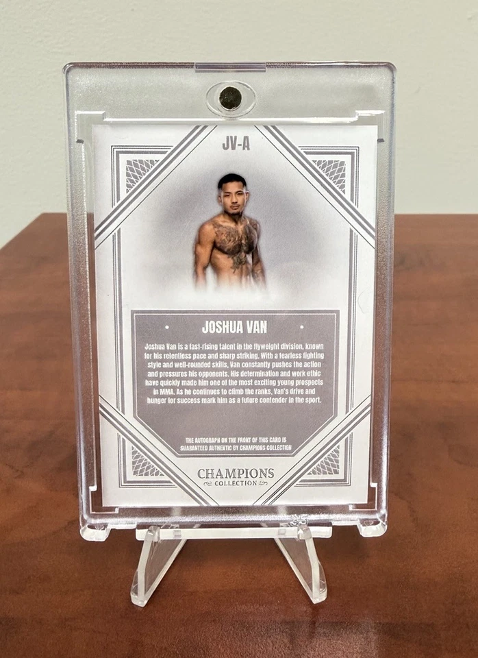 Joshua Van 2025 Colección Campeones AUTO Plata (RC) Novato En Tarjeta Autógrafo Foto 2 de 4