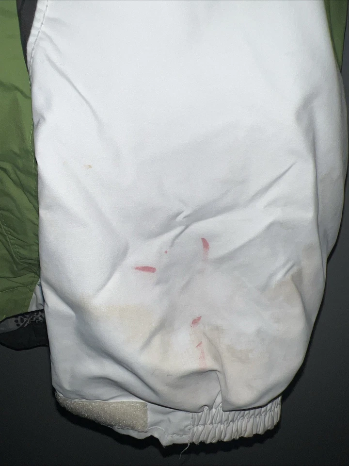 Columbia Womens White Green Core Interchange Hoodie Jacket Full Zip Size Medium - Image 3 of 4