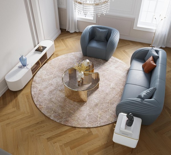 Couchtisch Edler Beistelltisch Wohnzimmer Klassischer Design Tisch Glas Tische-image