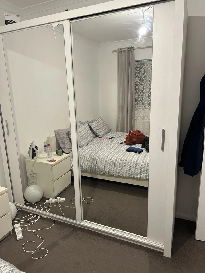 IKEA Pax Wardrobe 200x200x64cm with Sliding Mirror Doors - Image 4 of 4