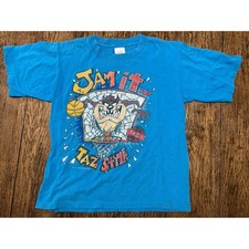 Vintage 90s kids taz "Jam it" tshirt youth large