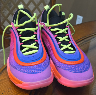 adidas D.O.N. Issue #6 Spida Elite Camp Purple Burst Black Yellow JH8969 2024