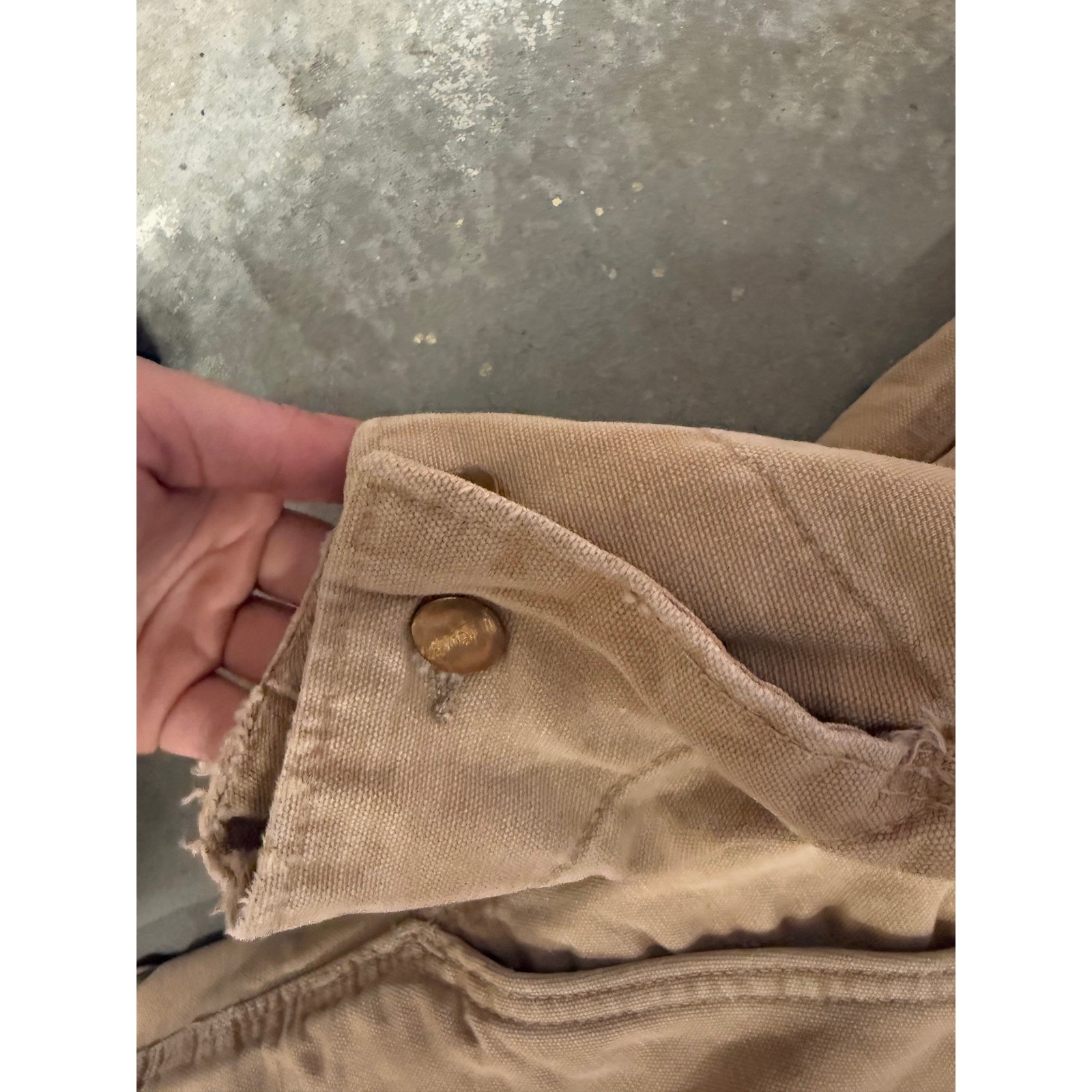 Carhartt Mens Tan Canvas Double Knee Work Bib Overalls Size 44R thumbnail 6