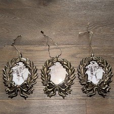 Threshold Target Studio McGee Set 3 Metal Wreath Picture Frame Ornaments Xmas