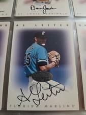 1996 Leaf Signature Series Al Leiter SILVER AUTO Card MARLINS /1000