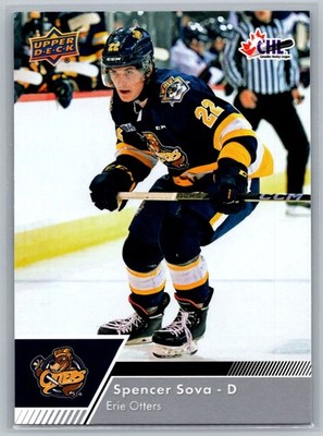 #58 Spencer Sova 2022-23 Upper Deck CHL Erie Otters