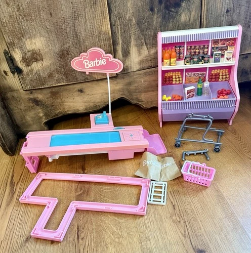 Vtg Barbie Supermarket Playset 1993 Arco Mattel #9486