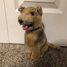 Vintage R Dakin 1975 Sitting Tan Plush German Shepherd Dog Stuffed Animal 10in