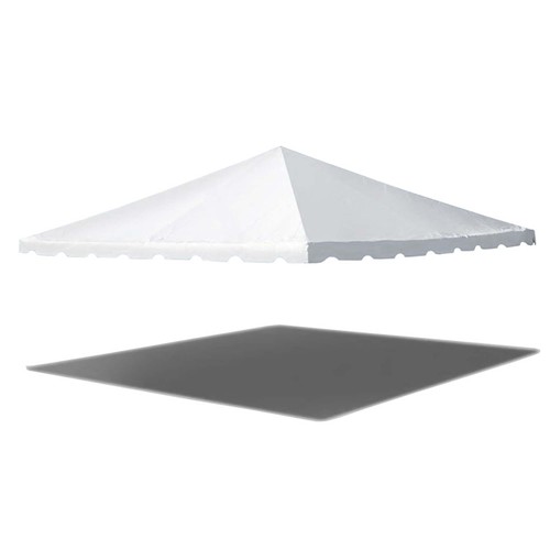 20x20 Commercial Heavy Duty Replacement Top White Event Canopy Frame Tent Used