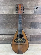 Antique Estate Fresh 1920’s Bowl Back 8 String Mandolin