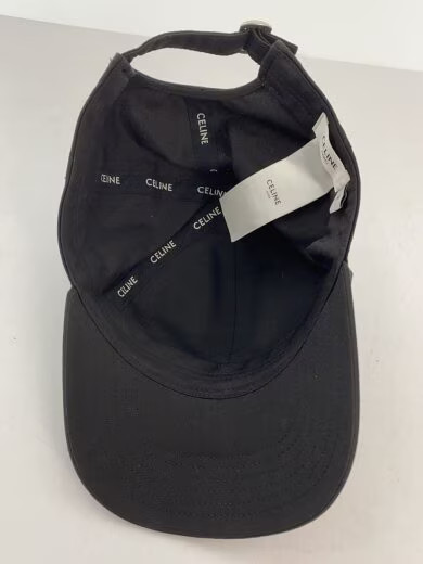 CELINE Logo Baseball Cap/ Medium/ Polyester/ Blac… - image 4