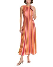 Milly Stripe Midi Dress Women's
