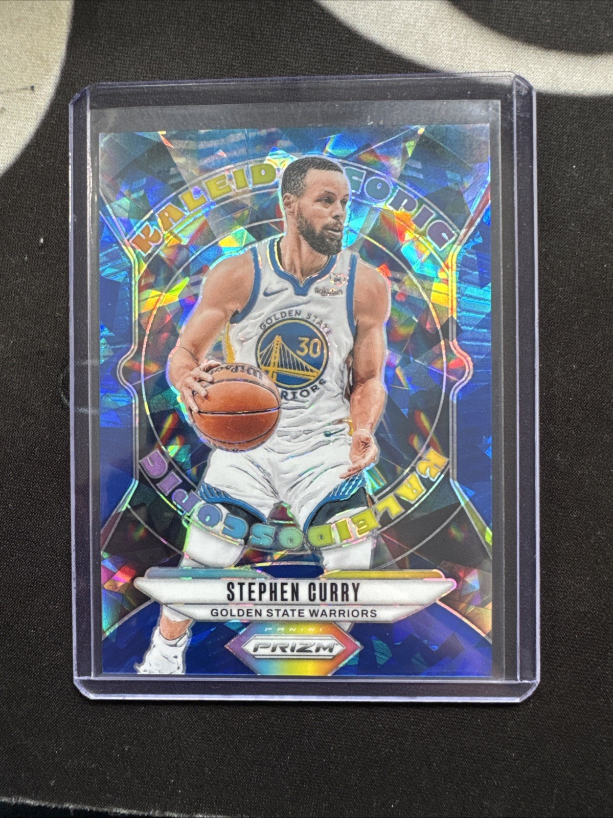 2024-25 Panini Prizm Stephen Curry #12 Kaleidoscopic Blue Ice /125