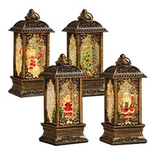 Christmas Snow Globes Church Snow Globe Lantern, Lighted Christmas Decoration