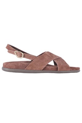 ALTE GRIECHISCHE SANDALEN BRAUN WILDLEDER SANDALEN EU 38 UK 5 US 8