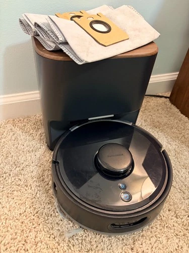 SwitchBot K11+ Robot Vacuum & Mop Self-Empty Dock Matter Black Tested Working - product listing photo