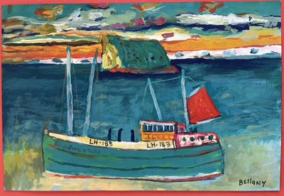 John Bellany Drawing on paper (Handmade) signed and stamped