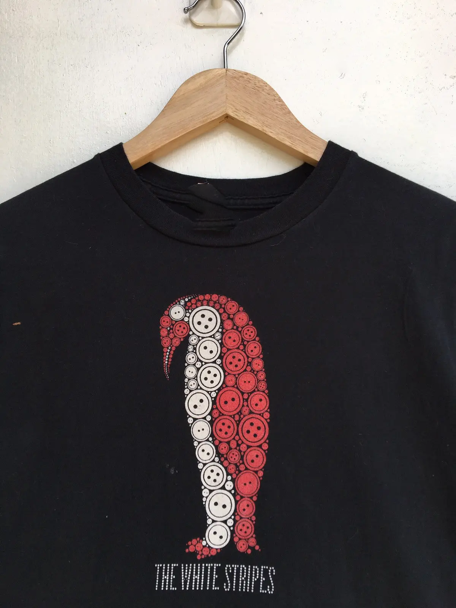 Vintage The White Stripes Punk Rock Band Concert Tour Shirt BL566