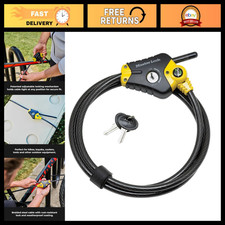 6' Python Cable Lock for Trail Cameras, Kayaks, Bicycles - Heavy Duty Security L