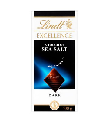 Lindt Dark Chocolate A Touch of Sea Salt Crystals EXCELLENCE Bar 3.5 oz 1 Bar