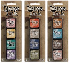 Ranger Tim Holtz Distress Mini Ink Pad Kits 4, 5 and 6 Small, Multicolor