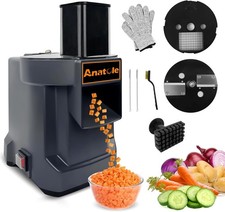 Anatole Electric Vegetable Dicer Slicer Commercial Food Processor Multifunctiona