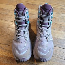 Hoka One One Anacapa Mid GTX Women's Size 9B Hiking Boots Purple Gore Tex Vibram
