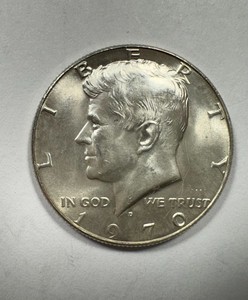 1970 D Kennedy Half Dollar 40% Silver from Unc Set GEM BU NICE!!!