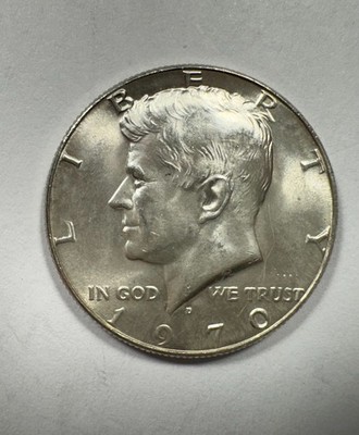 1970 D Kennedy Half Dollar 40% Silver from Unc Set Choice BU NICE! | eBay