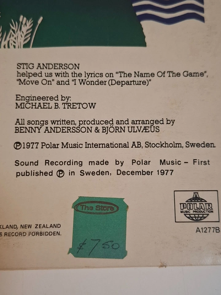 Vintage LP Record - ABBA - Self Titled - Image 3 of 4