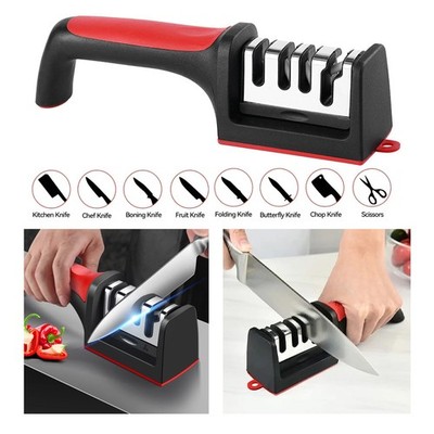 Professional Kitchen Knife Sharpener 4 Stage Ceramic Tungsten Sharpening System