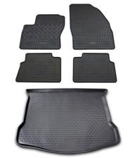 Gummi Kofferraumwanne Fußmatten für Ford Kuga MK1 ab 2008- Set Passform Matten