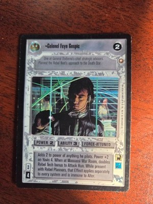 Star Wars CCG SWCCG Special Edition Colonel Feyn Gospic Rare Card