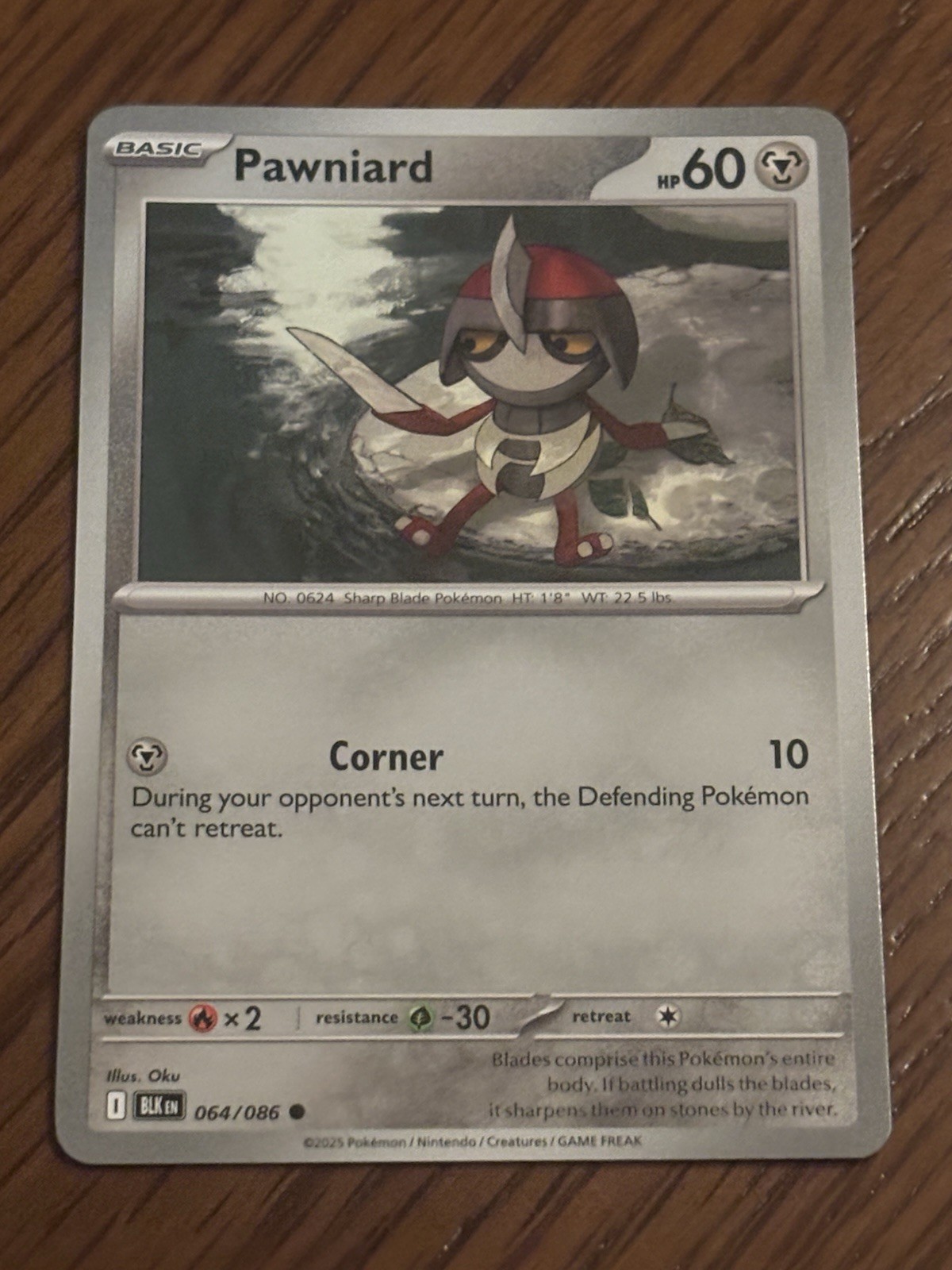 Pawniard - 064/086 - Common - Near Mint Pokemon Card
