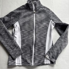 Tek Gear  Full Zip Jacket Gray White Thumb ho...